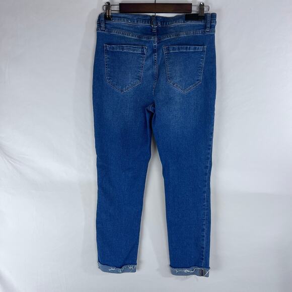 Nicole Miller Women's Jeans Size 6 SoHo High Rise Skinny Crop Blue Denim - Picture 2 of 7